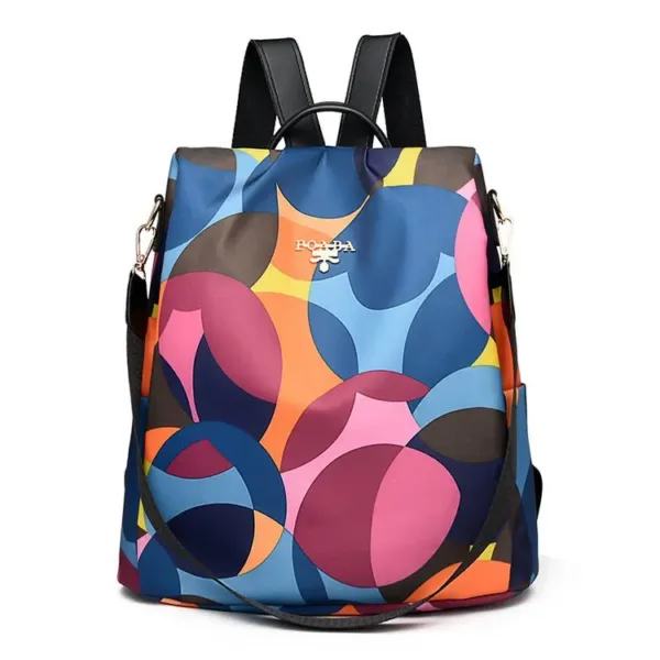 Multicolor Anti-Theft Schoolbag - Image 2