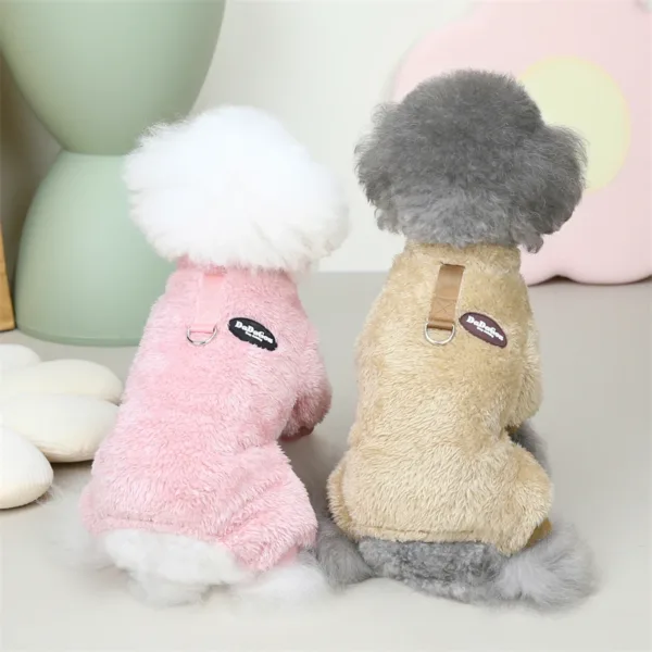 Winter Puppy Jumpsuit Soft Warm Dog Clothes For Small Medium Dogs Pajamas Chihuahua Coat Pug Yorkies Overalls Pet Clothing - Image 4