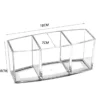 Transparent acrylic 3-5 grid makeup box,makeup brush bucket,makeup organizer,student desk pen holder jewelry storage box - Image 3