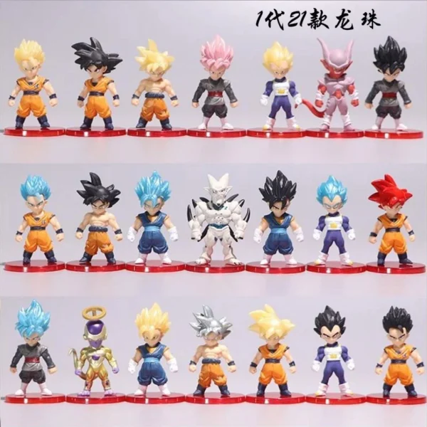 1PCS Random style Anime Dragon Ball Z Model Figure Toys Gift Super Saiyan Goku Vegeta Trunks Majin Buu Frieza Doll - Image 4