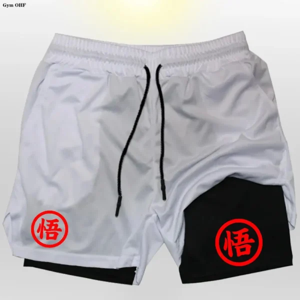 Z Goku Anime Sweatpants Shorts Men Gym Running Shorts Men Quick Dry Sport Outdoor Training Summer 2 In 1 Men Short Pants - Image 15
