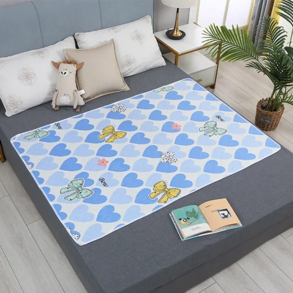 Washable Mattress Urine Mat for Baby Toddler Cartoon Bed Nappy Diaper Breathable Adult Elder Incontinence Bed Pad Changing Sheet - Image 11