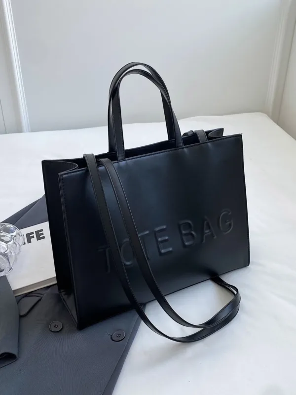 Letter Print Tote Bag - Image 7
