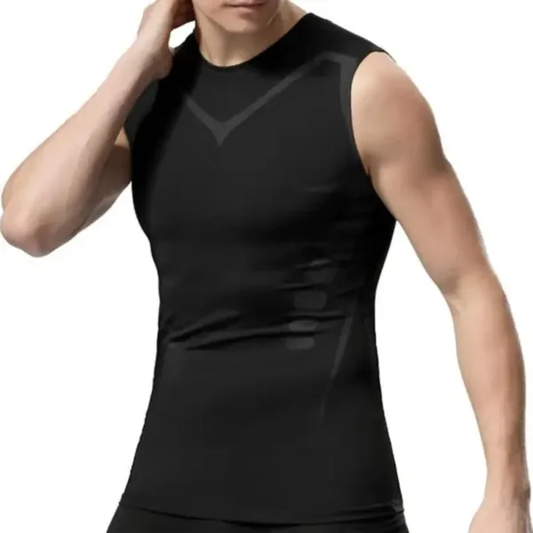 Ionic Shaping Vest Body Shaper Vest Compression Tank Top Men Slimming Tummy Vest Skin-friendly Tummy Control Sleeveless Shirts - Image 7