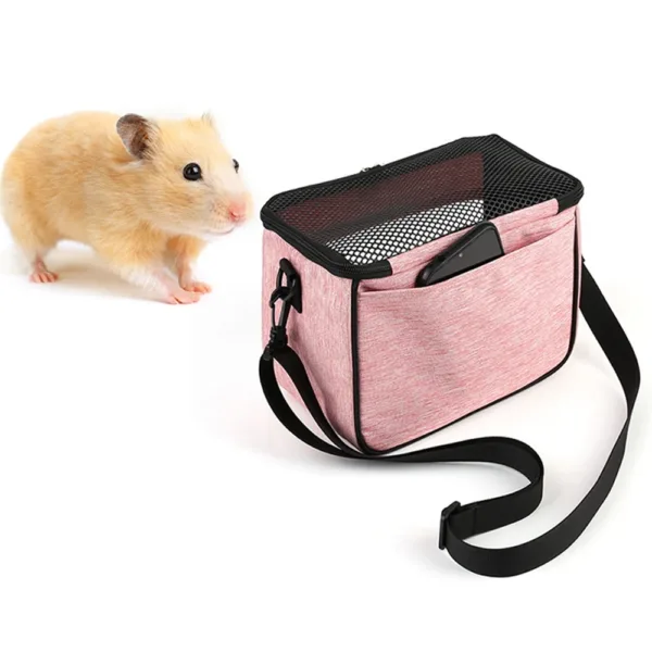 Portable Small Animals Carrier Bag Travel Small Animal Hanging Bag For Pets Rat Hamster Hedgehog Chinchilla Ferret Go Out Pouch - Image 7