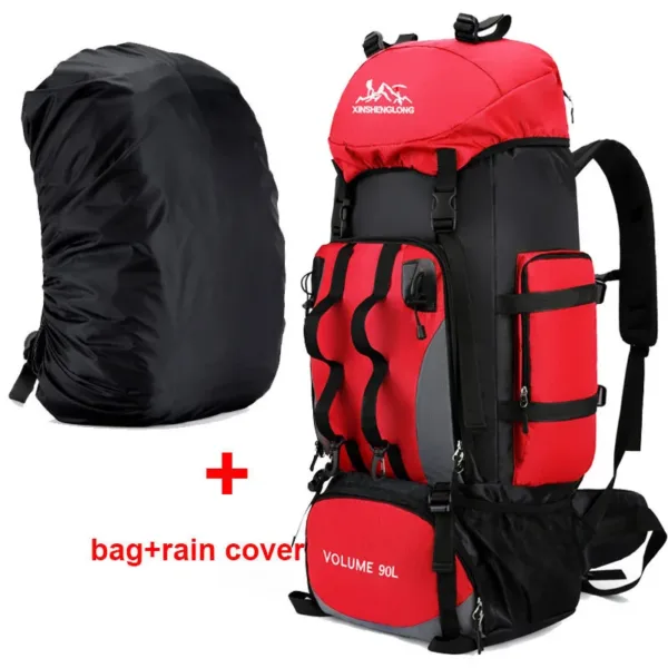 90L Waterproof Hiking Camping Backpack Trekking Bag Rucksack Large Capacity Travel Outdoor Sports Bags Camping Equipment Men - Image 13
