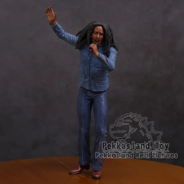 Bob Marley Music Legends Jamaica Singer & Microphone PVC Action Figure Collectible Model Toy 18cm - Image 3