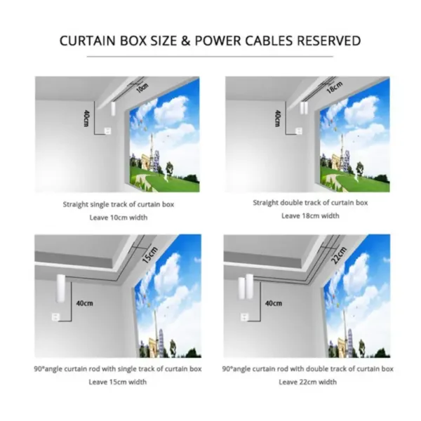 Tuya WIFI Zigbee Smart Curtain Motor Ultra Quiet Electric Wireless Remote Control Voice Control Work With Alexa Google Home - Image 9