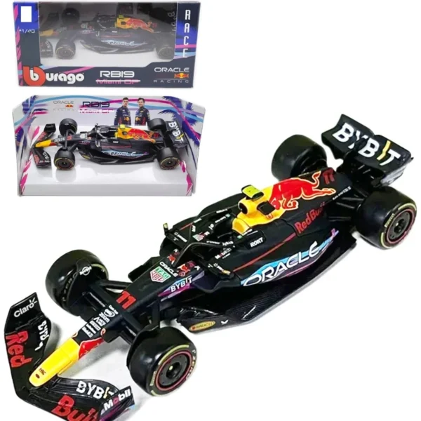 Bburago 1:43 2023 F1 Red Bull RB19 Alloy Car Formula Racing Diecast Model Toy Collection Gifts Verstappen Miami RB 19 - Image 5