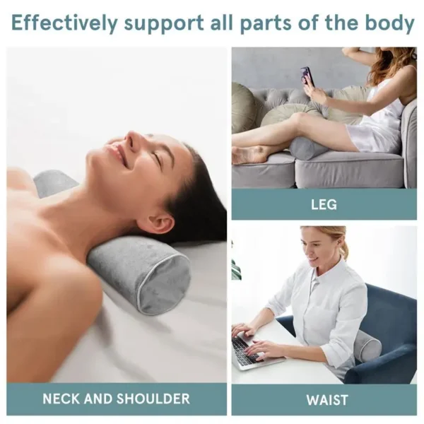 NEW Memory Cotton Cylindrical Cervical Neck Roll Pillow Sleeping Round Pillow Adult Neck Protection Pillow For Men And Women - Image 2