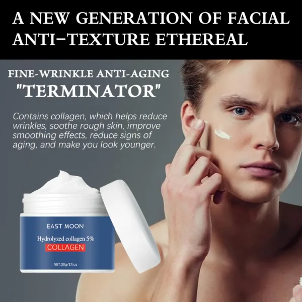 Hyaluronic Acid Cream Lifting Firming Fades Fine Lines Hydration Moisturizer Collagen Face Cream For Men Skin Care Products 30g