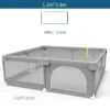 IMBABY Baby Playpens Light Gray Corralito for Baby Playground with Pull Ring Child Safety Barrier Fence Ball Box Game Playpen - Image 3