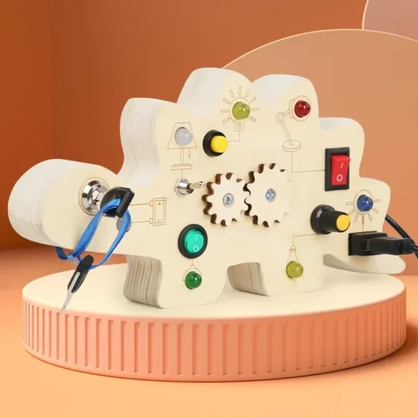 Montessori Busy Board Circuit LED Light Socket ON/OFF Baby Early Hand Fine Cognitive Education Teaching Aids Toy Gifts Busyboard - Image 9