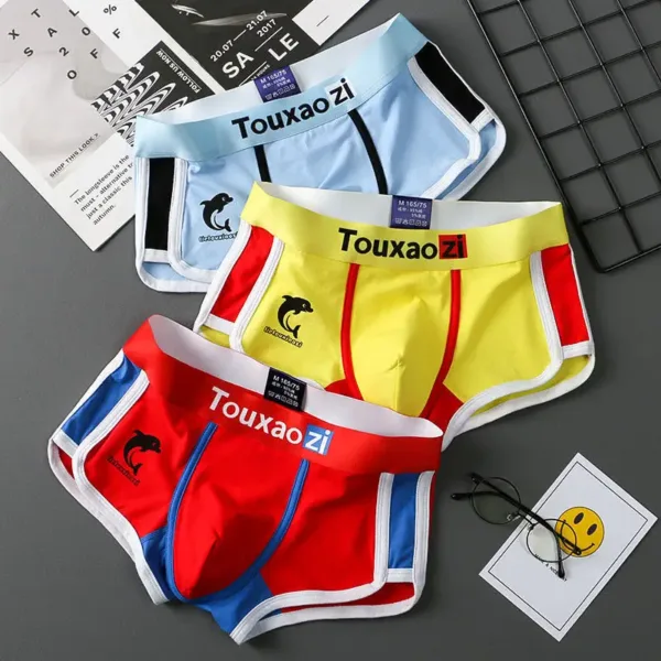 3Pcs/Lot Men Panties Cotton Underwear Boxers Briefs Mens Fashion Dolphin Boxershorts Trends Youth Personality Underpants Homme - Image 11