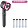 High Pressure Shower Head 4 Modes Adjustable Showerhead With Massage Brush Filters Water Saving Shower Bathroom Accessories - Image 10