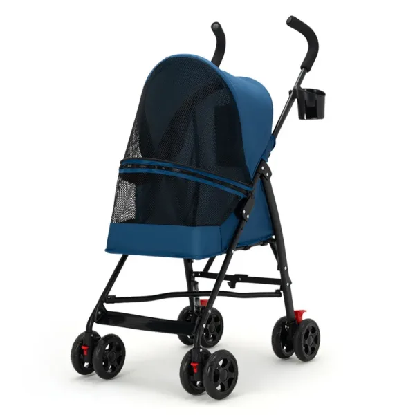 Pet Cat and Dog Stroller Dog Cat Teddy Baby Stroller Lightweight and Foldable for Small Pet Dogs When Going Out - Image 8