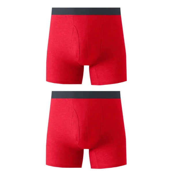 2pcs Man Mid-Long Boxer Shorts Underware Cotton Men's Panties Male Extended Wear-Resistant Legs Plus Size Mens Underpants Short - Image 24