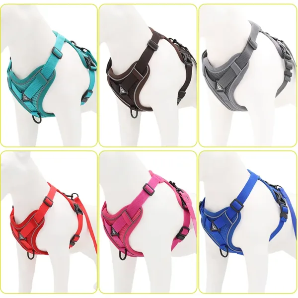 No Pull Dog Harness and Leash Set Adjustable Pet Harness Vest For Small Dogs Cats Reflective Mesh Dog Chest Strap French Bulldog - Image 10