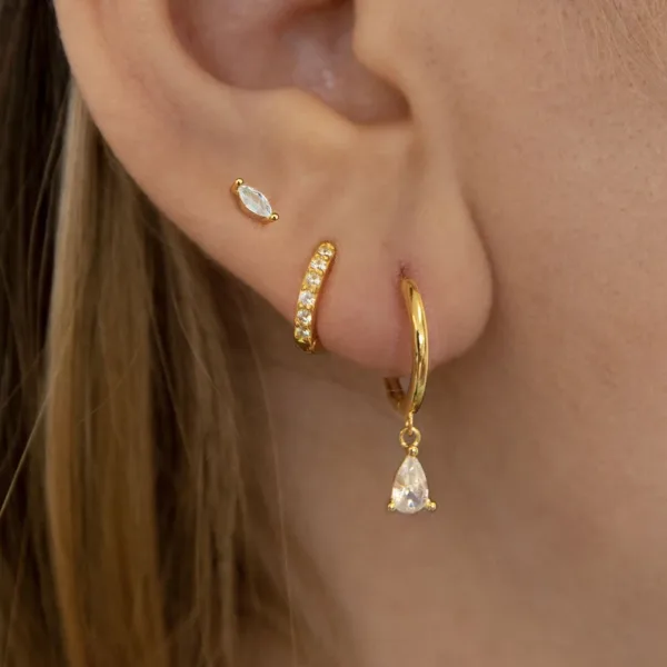 Zirconia Water Drop Earrings - Image 6