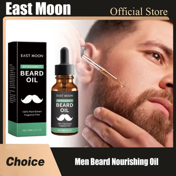 Men Beard Nourishing Oil Trim Care Reduce Loss Strengthen Soften Prevent Frizz Improve Nourish Promote Regrowth Beard Growth Oil - Image 4