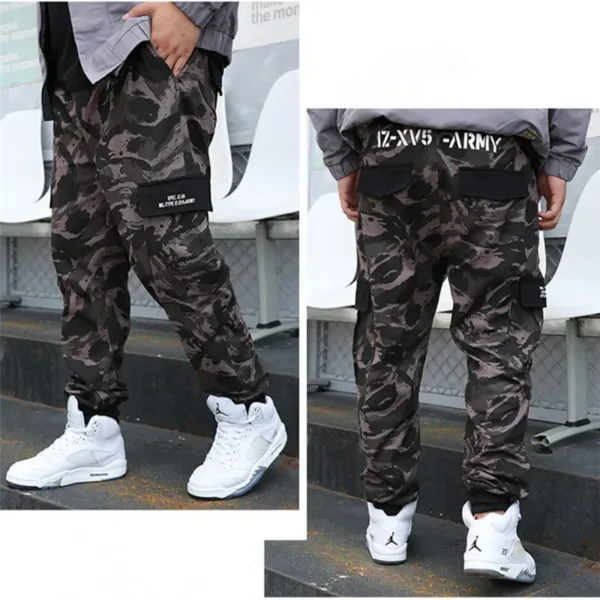 Men's Camouflage Pants Streetwear Large Size 9XL Cargo Pants Elastic Waist Band Joggers Male Trouser Hip Hop Army Camo Sweatpant - Image 5
