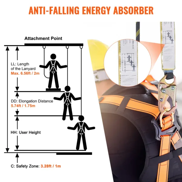 VEVOR Vertical Lifeline 150ft Outdoor Climbing Rope 30KN Breaking Tension Static for Escape Outdoor Adventures and Lumbering - Image 4