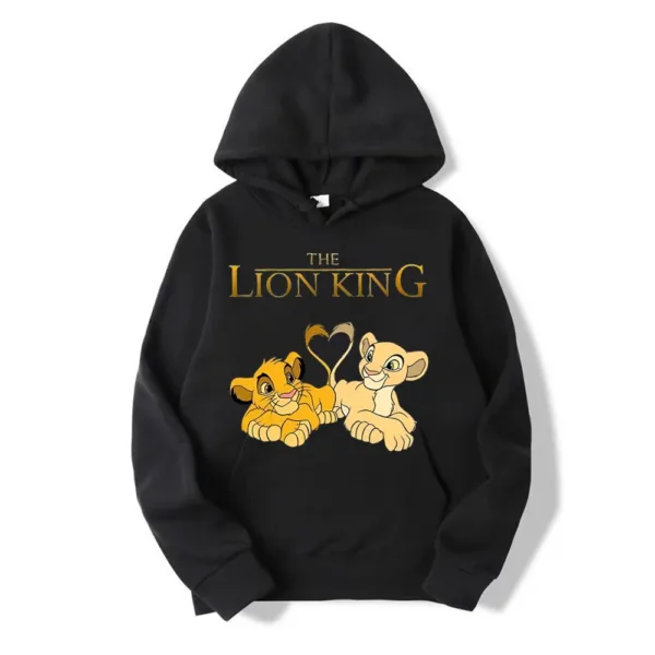 2024 New Disney The Lion King Cartoon Anime Women Pullover Spring Autumn Oversized Hoodie Casual Couple Sweatshirt Clothes Tops - Image 9