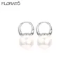 Korean Gold Pearl Hoop - Image 3