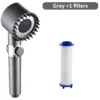 High Pressure Shower Head 4 Modes Adjustable Showerhead With Massage Brush Filters Water Saving Shower Bathroom Accessories - Image 5