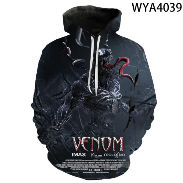 Miniso Movie Venom 3D Printed Hoodies Men Women Children Fashion Pullover Long Sleeve Boy Girl Kids Sweatshirts Cool Jacket - Image 13