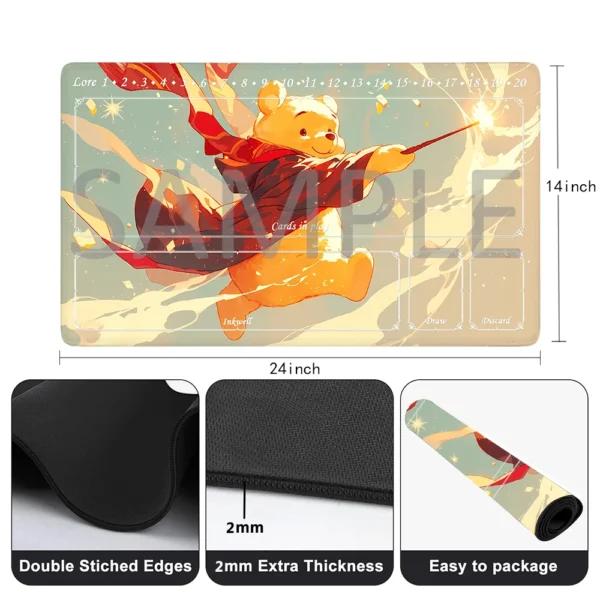 Lorcana Playmat Free Storage Bag Size 24X14IN Trading Card Game Protective Mats Scratch-Resistant Durable Mouse Pad 14 - Image 10