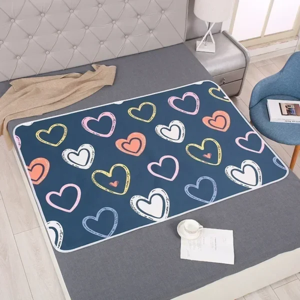 Baby Changing Mat Cover Diaper Mattress Bed Sheets for Newborn Baby Waterproof Portable Change Pad Table Floor Play Mat Reusable - Image 5