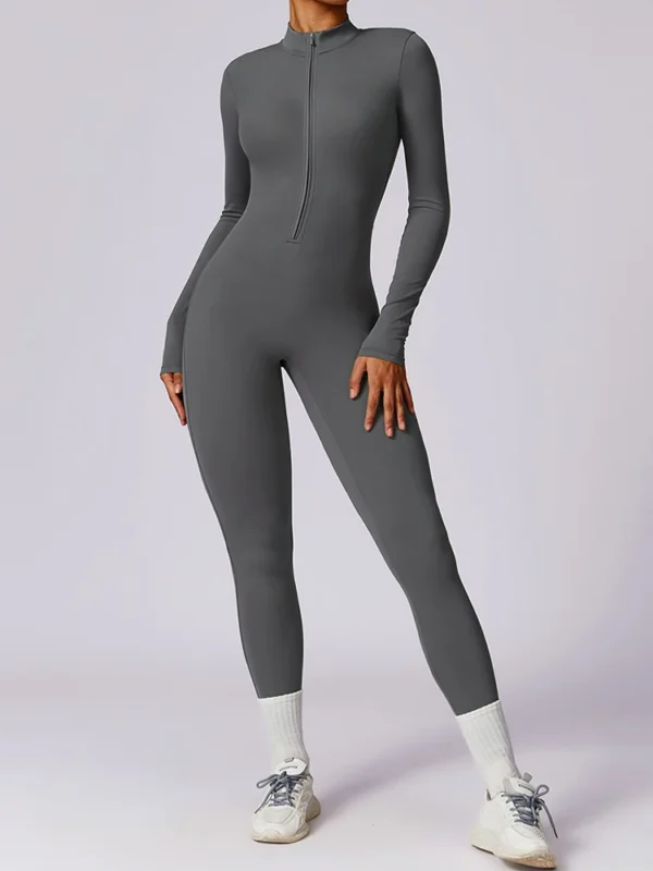 Summer Zipper Workout Jumpsuit Sports Overalls Women Gym Clothing Running Fitness Suits Gym Tracksuit Short Sportswear Yoga Set - Image 17