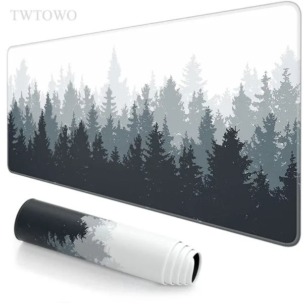 Grey Forest Trees Gaming Pad - Image 5