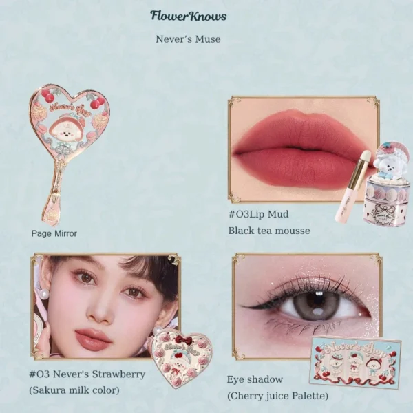 Flower Knows Never's Shop Collection All In Make Up Sets Cosmetics Full Set Lip Mud Blusher Eye Shadow Makeup Kit Professional - Image 6