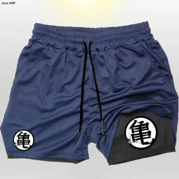 Z Goku Anime Sweatpants Shorts Men Gym Running Shorts Men Quick Dry Sport Outdoor Training Summer 2 In 1 Men Short Pants - Image 10