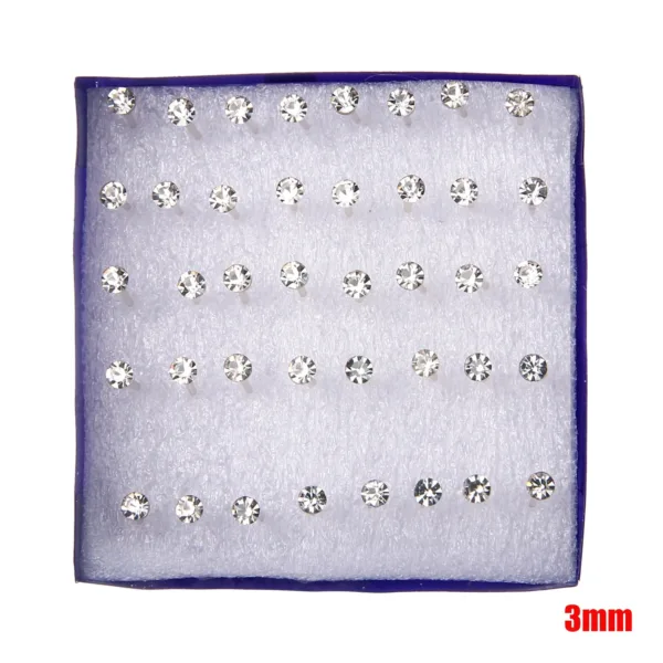 20-Pair Crystal Stud Set - Image 12