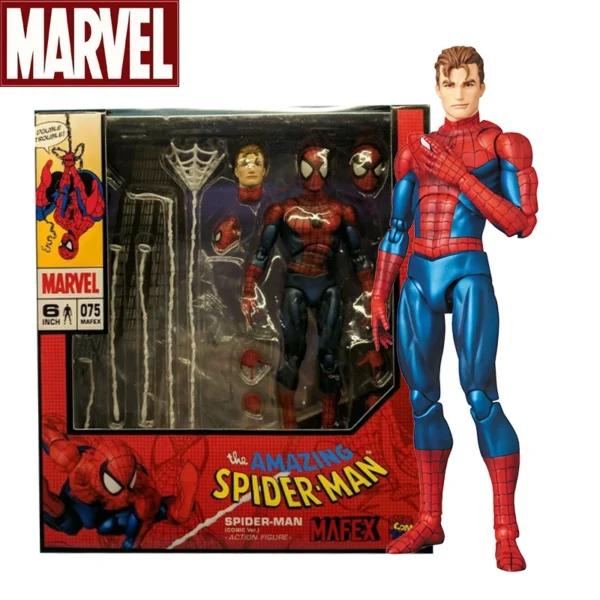 Marvel Mafex 044 Avengers Spiderman Action Figure Statue Can Change Tom Holland Face Spider Man Model Doll Toys Collection Gift - Image 15