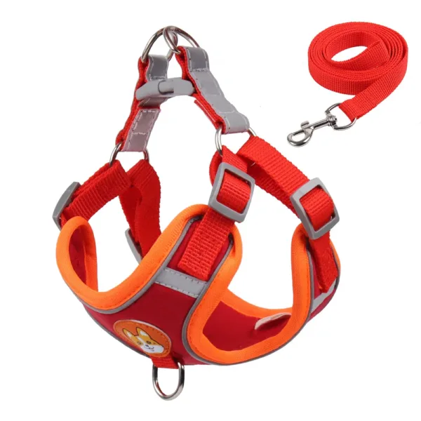 No Pull Pet Dog Harness and Leash Set Adjustable Puppy Cat Harness Vest Reflective Walking Lead Leash For Small Dogs Chihuahua - Image 5