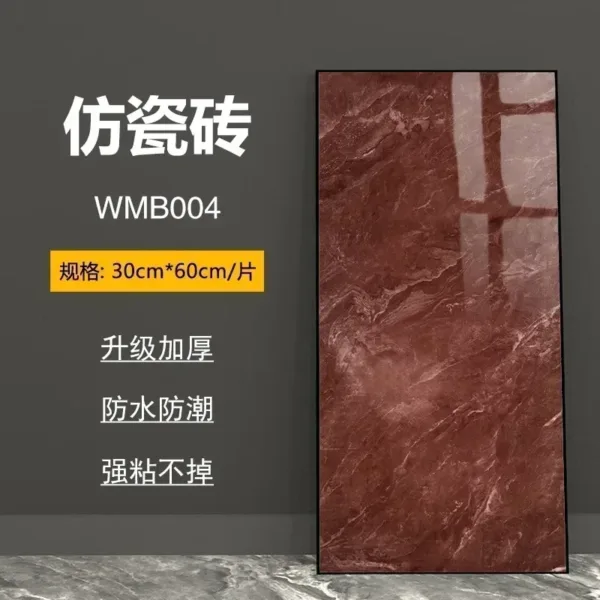 NEW 30x60Cm Marble Grain 3D Wall Sticker Floor Sticker PVC Self-Adhesive Waterproof Decorative Stickers for Home DIY House - Image 22