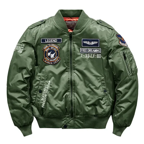 Winter Hip Hop Thick Warm Jacket Men High Quality Military Motorcycle Ma-1 Aviator Pilot Coats Male Baseball Bomber Jacket - Image 10