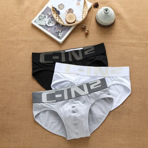 Brand Men's Underwear Sexy Cotton Fashion Trend Personality Comfortable Breathable Letters Youth Boxer Briefs Underpants - Image 4