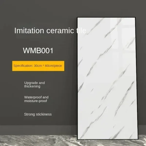 NEW 30x60Cm Marble Grain 3D Wall Sticker Floor Sticker PVC Self-Adhesive Waterproof Decorative Stickers for Home DIY House - Image 30