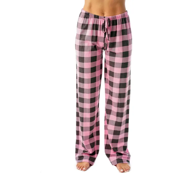 Women Christmas Pajama pants Autumn Winter Plaid Printed Pants Fashion Casual Wide Leg Pants Clothing Streetwear - Image 8