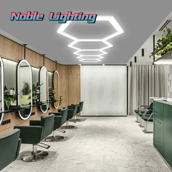 1-5PCS Honeycomb Led Light Garage Light Hexagon Led Lamp Led Tube Ceiling Lighting for Auto Car Body Repair Workshop Customized - Image 16