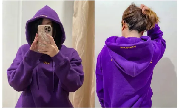 2024 Original Hoodie Printed Seven With You 13 You Never Walk Alone Digital File Jimin Merch For Fans Card Purple Sweatshirt - Image 6