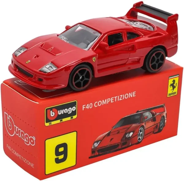 Bburago 1:64 genuine Ferrari SP1 458 ENZO F40 F12TDF SF90 car model series children's Christmas boy gift toys - Image 4