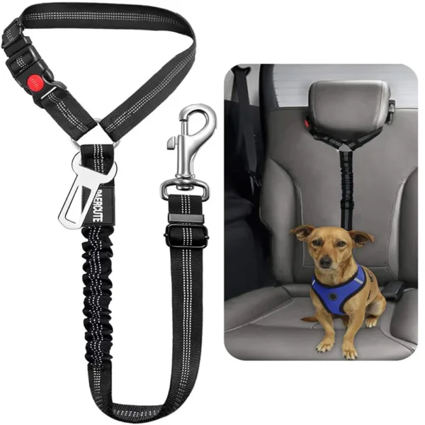 New Solid Two-in-one Dog Harness Leash Pet Car Seat Belt BackSeat Safety Belt Adjustable for Kitten Dogs Collar Pet Accessories - Image 14
