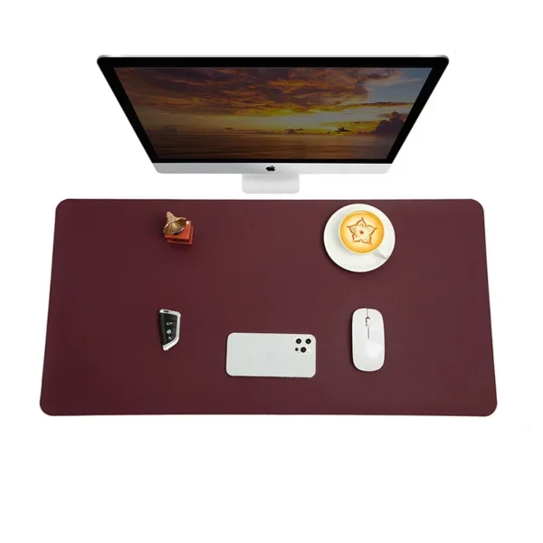 Large Mouse Pad Extra Big Non-Slip Desk Pad Waterproof PU Leather Desk Table Protector Gaming Mouse Mat for Game Office Work - Image 26