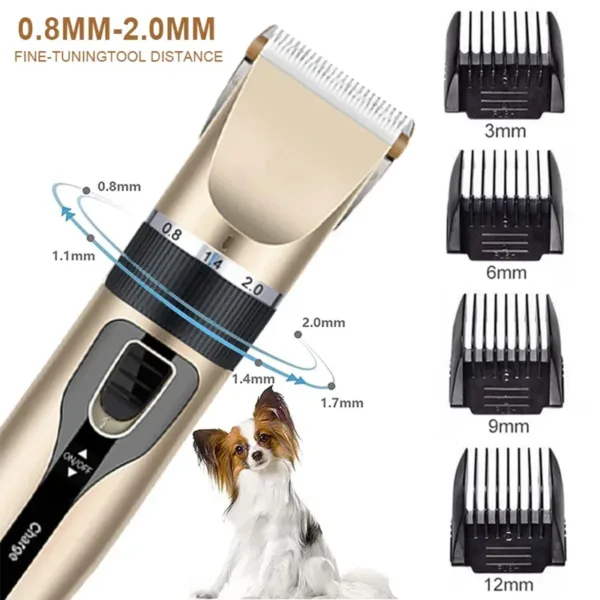 Dog Professional Hair Clipper Electrical Grooming Trimmer for Pets USB Rechargeable Shaver Low Decibel Animals Haircut Machine - Image 6